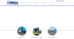Desktop Screenshot of omegatransportes.com.br